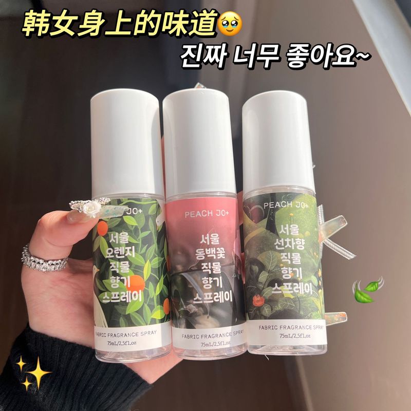 PEACH JO桃作韓国式ソウルツバキ花オレンジ禅茶衣類アロマ除味スプレー男女淡香|undefined