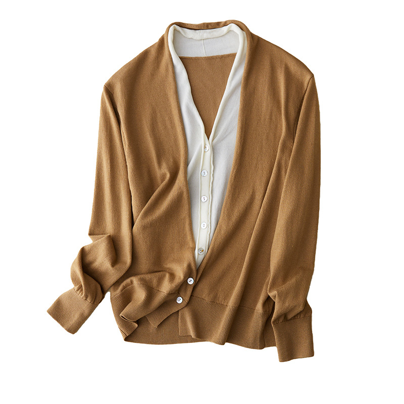 Autumn woolen cardigan