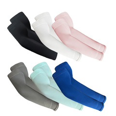 Cycling sun protection sleeves summer arm guards 3D seamless enlarged loose anti-UV mosquito repellent ice silk sleeves