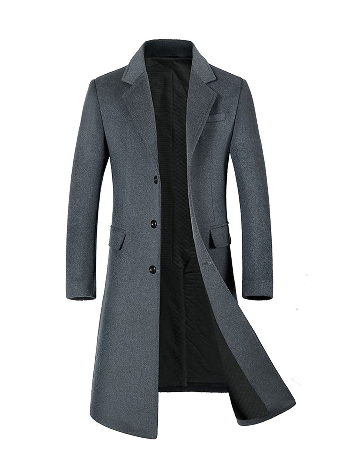 ウールコート メンズ ユース 冬用 暖かい 厚手 イギリス風 ロングコート ウール製 ウインドブレーカー メンズ アウター 卸売