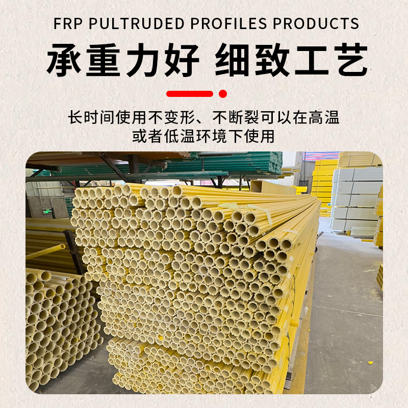 Fiberglass Square Tube, Round Tube, Profiled Material for House Construction, Load-Bearing Tubes, Joists, Frp Angle Channel Steel, Fiberglass I-Beam