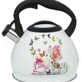 Factory direct stainless steel Whistling kettle不锈钢喷漆壶