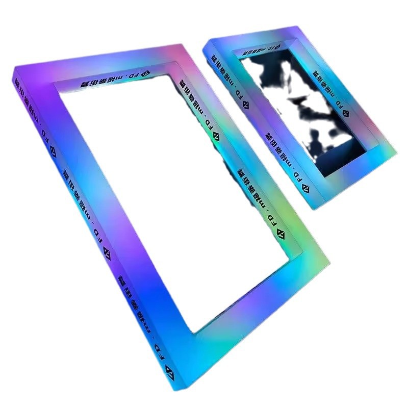 Caja de lámparas acrílicas sala de billar centro comercial bar luz de atmósfera neón monocromático empalme rectangular lámparas decorativas