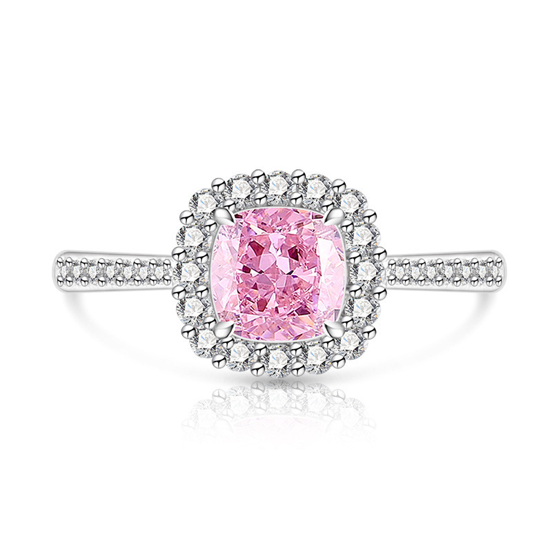 Prinzessin-ring Mit Edelstein Und Diamanten In Gold-optik_voghion.com