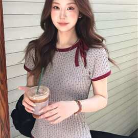 【原版布料人棉260克】短款正肩女2025新款夏穿搭高级不撞款上衣i
