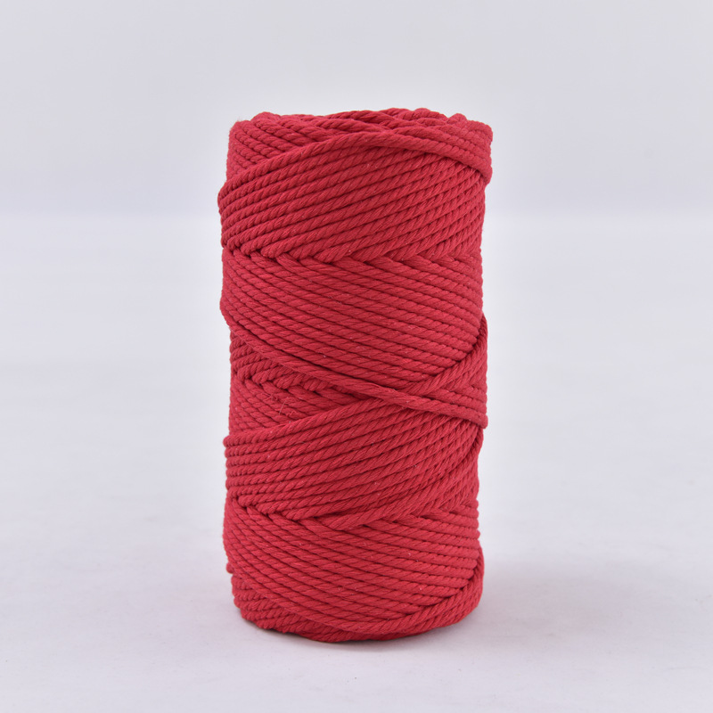 3mm cuerda de algodón colorido diy hecho a mano 4mm cuerda de tapiz cuerda tejida 5mm regalo cuerda de algodón decorativa cuerda de sombrero al por mayor