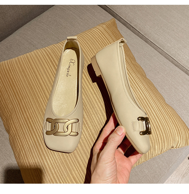 Comfortable Women's Leather Grandma Shoes Flat Casual Shoes_voghion.com