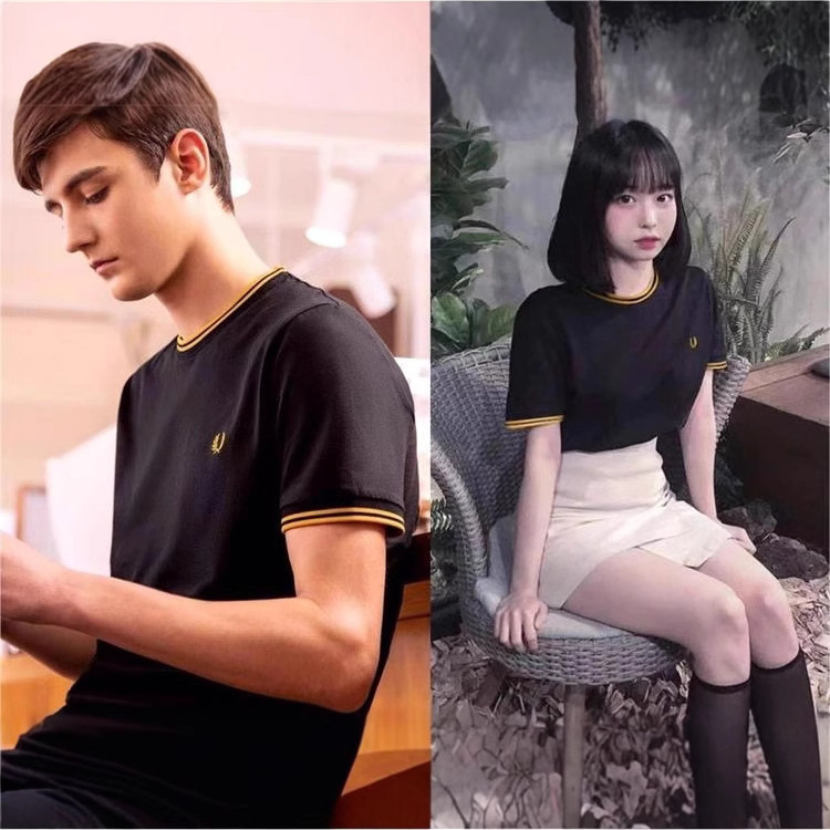 麦の穂の夏の半袖の丸首の綿のtシャツFPの新型の欧米の学院の風の欧米の簡単な男性の上着の底のシャツはありません。|undefined