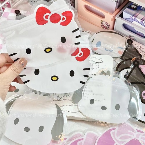 Cute cartoon Sanrio storage bag waterproof trinket storage ziplock bag student sundries packing and organizing bag