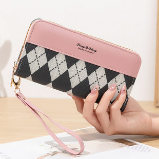 (Wholesale), long polyurethane wallet, fashionable universal bag for students
