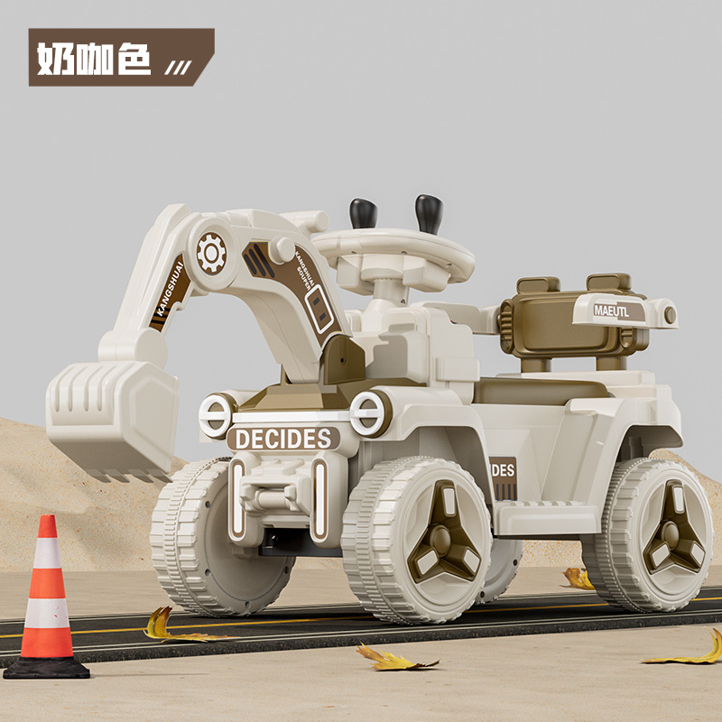 Nuevo niño excavadora eléctrica deslizante juguete coche juguete niño niña excavadora bebé gran excavadora coche de ingeniería image 11