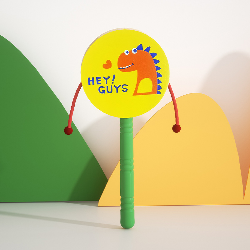 Pandereta de madera Orff Instrumentos musicales Kindergarten Educación temprana Música y accesorios de baile Tambores de mano Tambores de palmaditas al por mayor