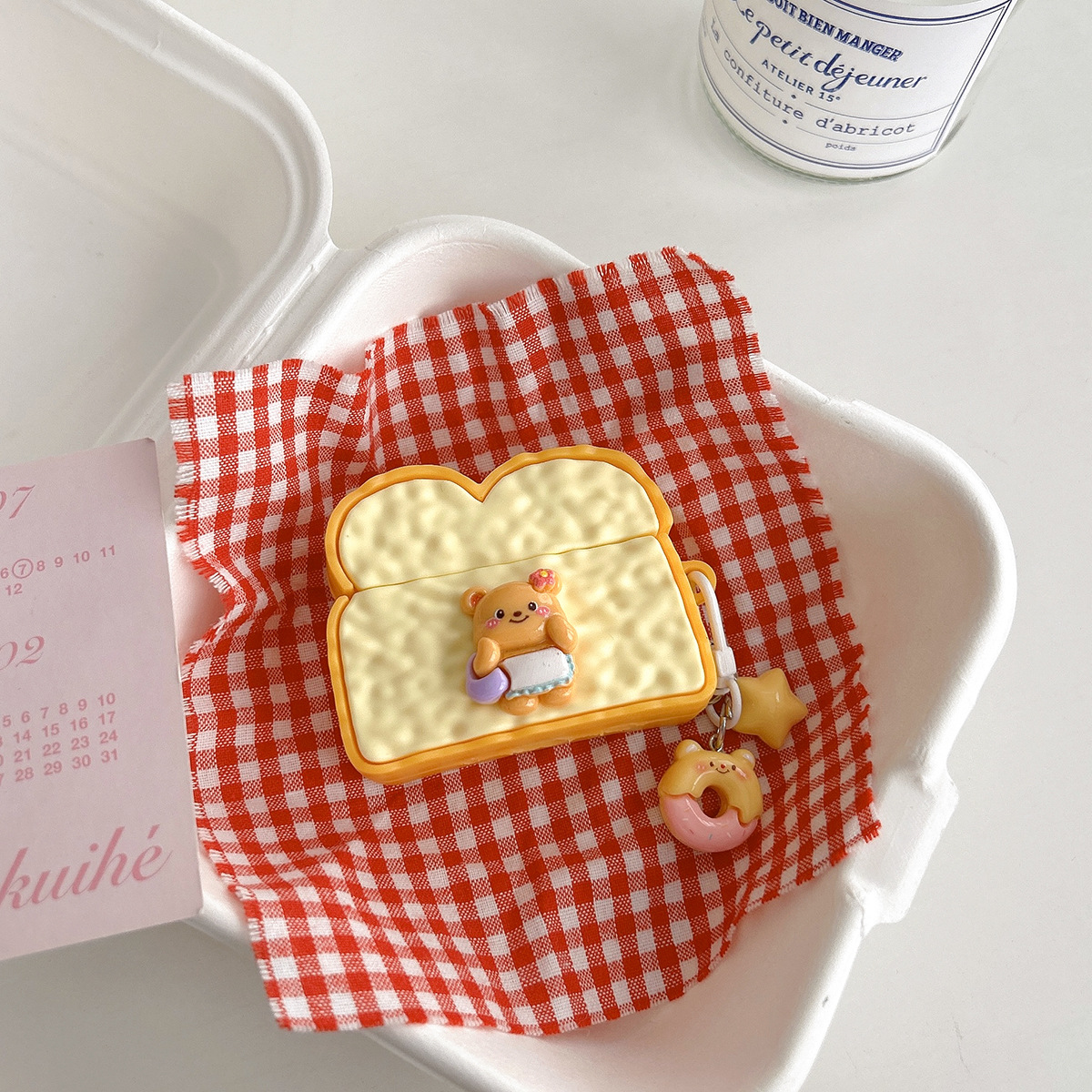 Butter Bear Toast para AirPods Pro 1 / 2 generación Bluetooth auriculares AirPods 3 / 4 generación