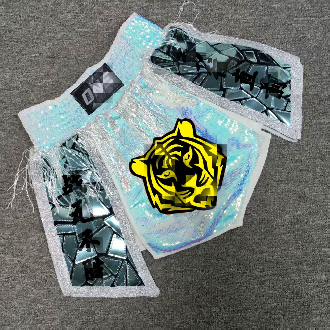 New Custom Sequin Shorts for Men and Women for Competition, Training, Fighting, and Muay Thai, Personalized Design
