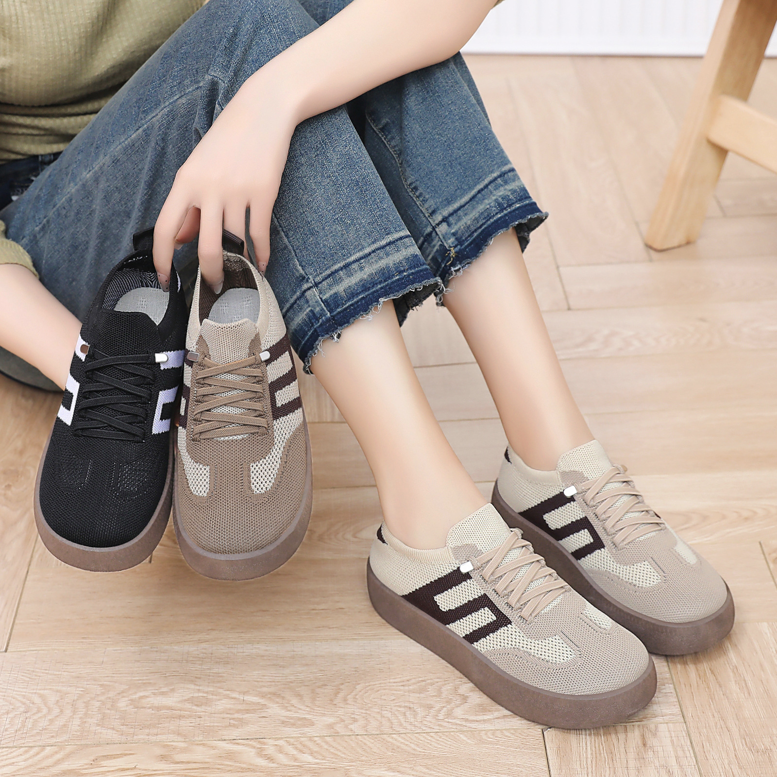 Zapatos de mujer zapatos casuales de mujer zapatos retro Gump zapatos de 18 almohadillas zapatos de moda zapatos de entrenamiento moral