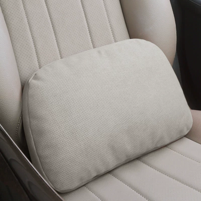 Suitable for Mercedes-Benz Sec-Class — Headrest - perforated-nebula-gray-lumbar-support
