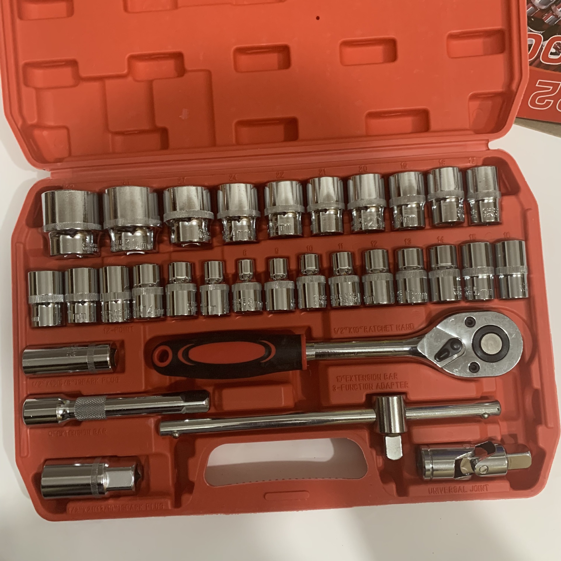 大飞整套工具8-32mm汽车维修棘轮套筒经典混合车载套头扳手工具