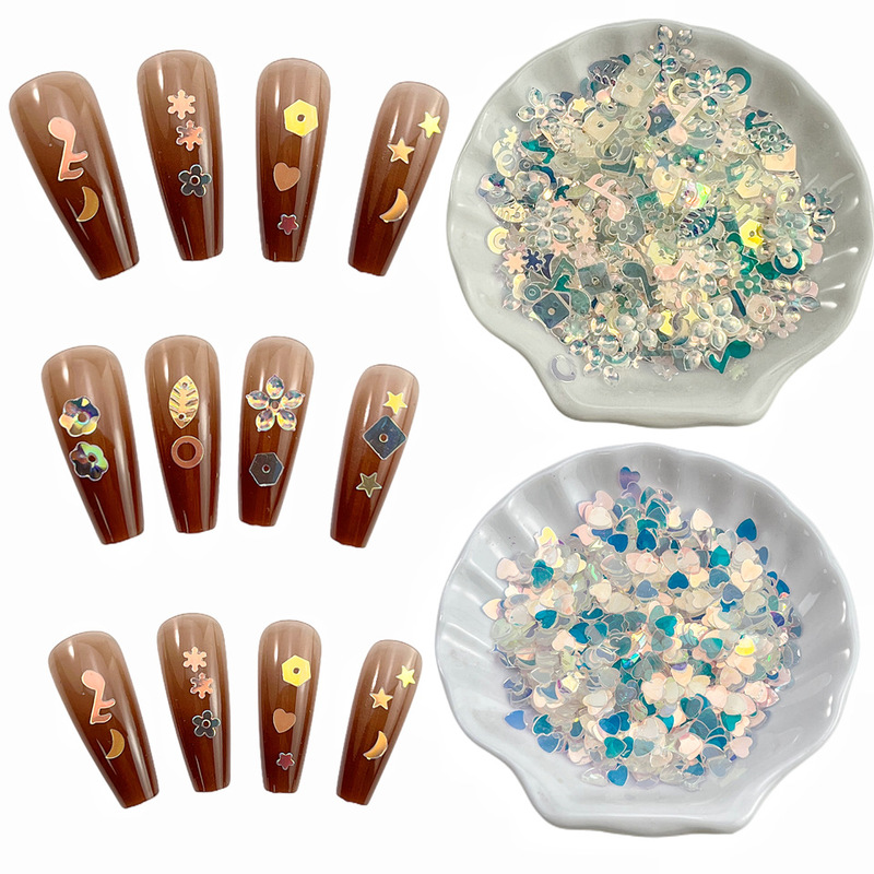 Cross-border 10g Golden Star Sequins Nail Art Peach Heart Flower Patch Nail Art Moon Pieces DIY Drop Glue Accessories Cross-border 10g Golden Star Sequins Nail Art Peach Heart Flower Patch Nail Art Moon Pieces DIY Drop Glue Accessories
