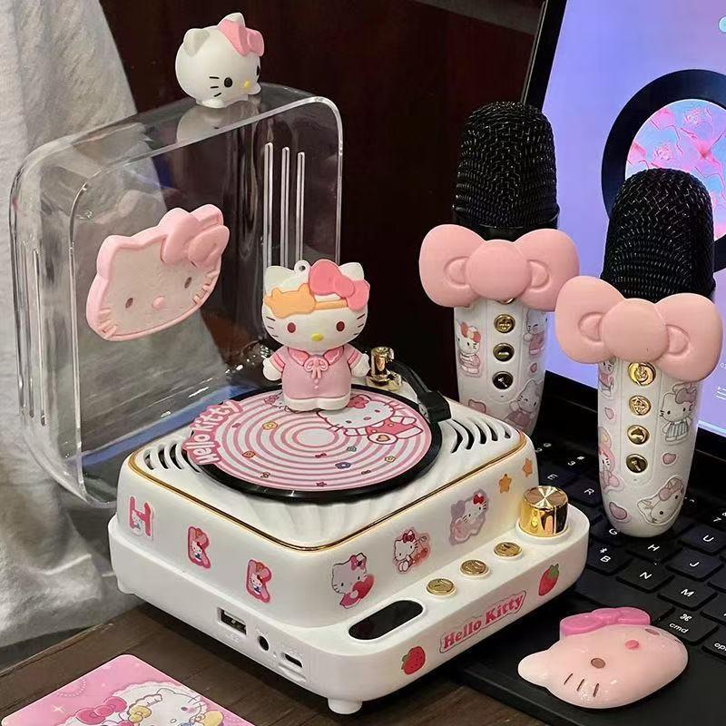 ハローキティ レトロ Bluetooth スピーカー 小型 新しい KT 猫オーディオ 誕生日プレゼント 女の子の親友へ|undefined