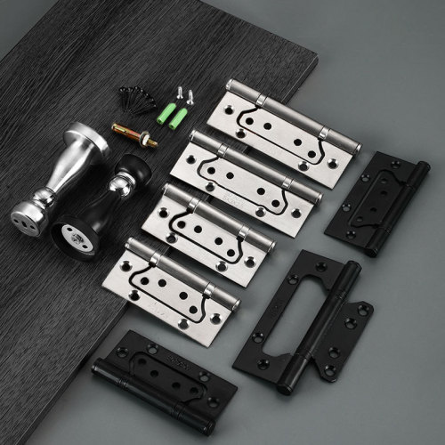 Three plus one hinge set 4-inch 5-inch stainless steel mother-in-law slot-free door door stopper hinge three-piece set
