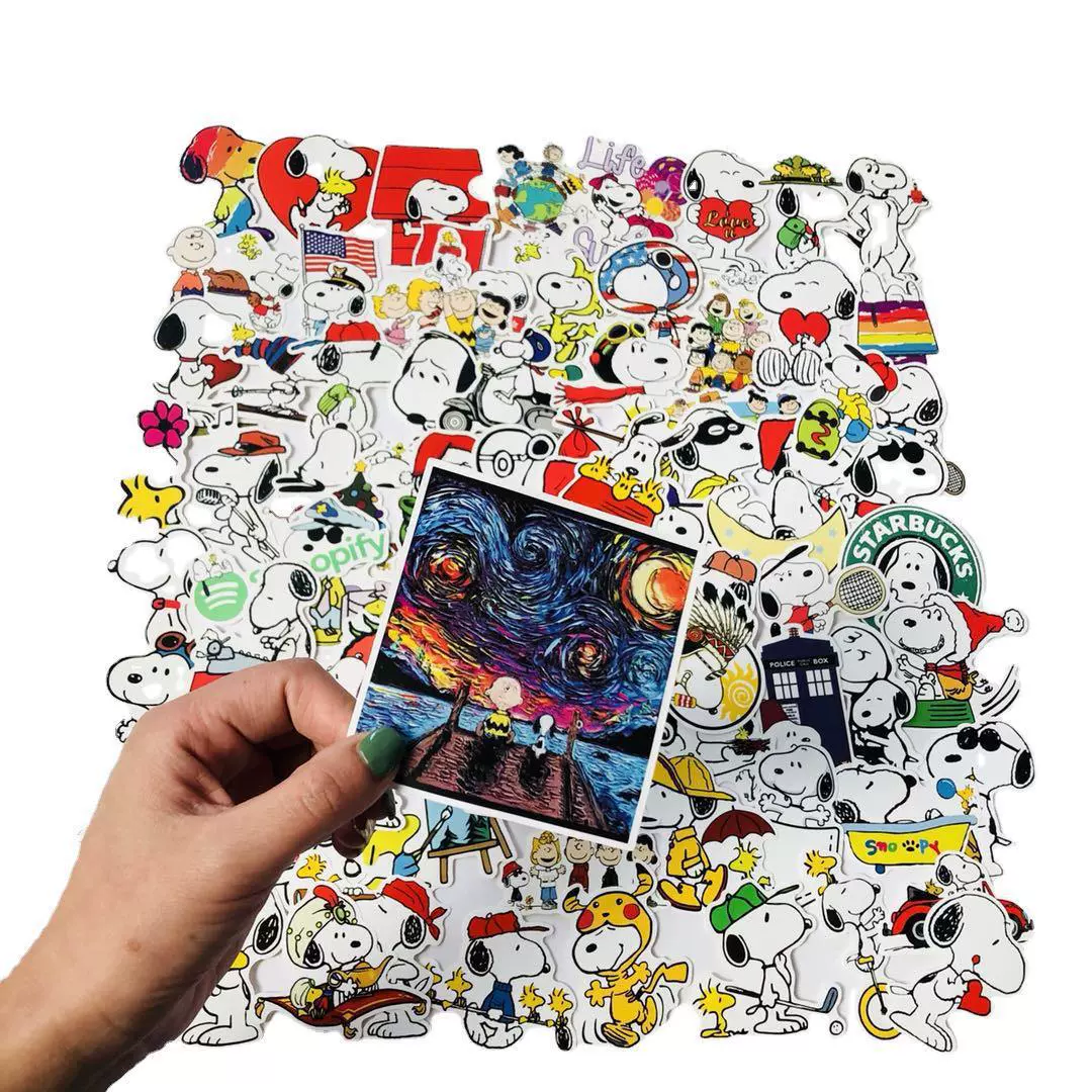 Nuby, snoopy, cartoon children's sticker, suitcase, laptop, children's clothing