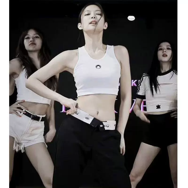 2023 Jin zhini Lisa жилет в том же стиле с вышивкой Луны приталенный Женский Внутренний ремешок