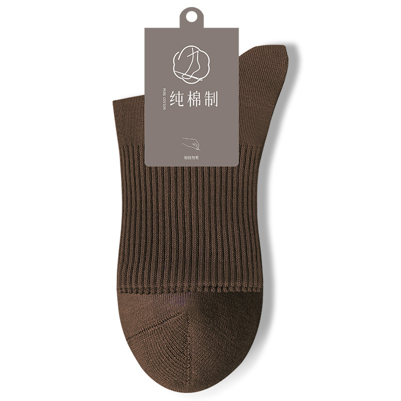 95%純綿ソックス メンズ 秋冬 ノンボーン ミドル丈 7A抗菌 吸汗 防臭 ビジネス メンズ スポーツ レジャー ロングソックス