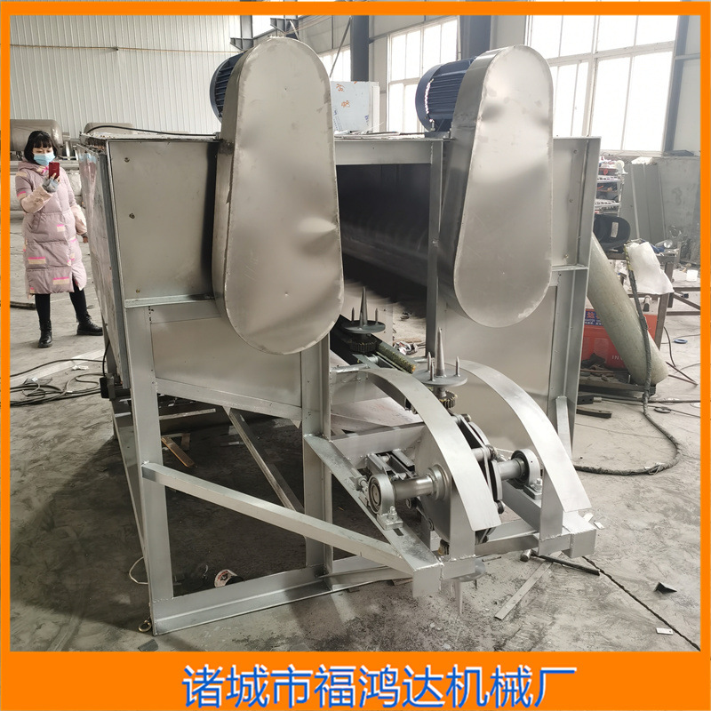 猪头去毛设备厂家 连续式猪头猪蹄脱毛机 小型猪头打毛机