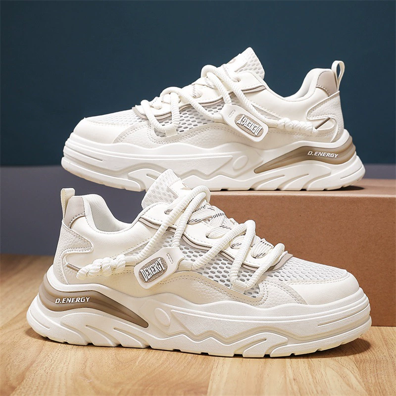 Мужские всесезонные удобные дышащие повседневные универсальные повседневные лоферы без шнуровки на плоской подошве с цветными блоками.