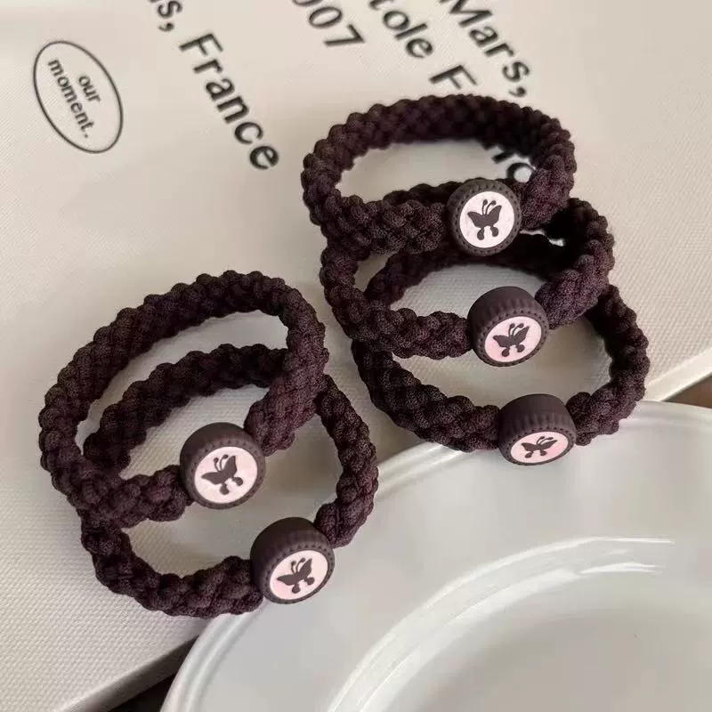 Elastic sports rostometer for gym, ponytail, durable hair rope, harmless hair accessory, no hair damage