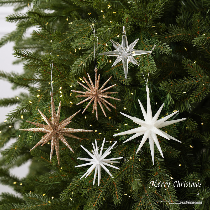 New Christmas Creative Pendant Acrylic Glitter Explosion Star 3D Christmas Tree Decoration Ornament Christmas Supplies New Christmas Creative Pendant Acrylic Glitter Explosion Star 3D Christmas Tree Decoration Ornament Christmas Supplies
