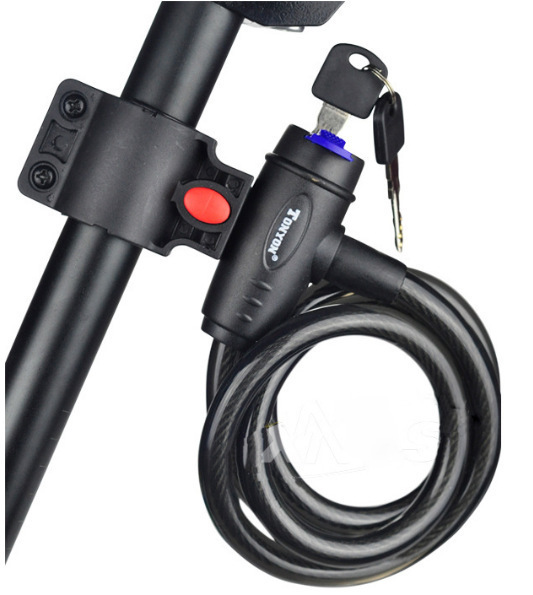 Universal TY588 bicicleta de bloqueo de la bicicleta de montaña de alambre de bloqueo de la bicicleta anillo de bloqueo anti-robo de bloqueo de color accesorios de equitación