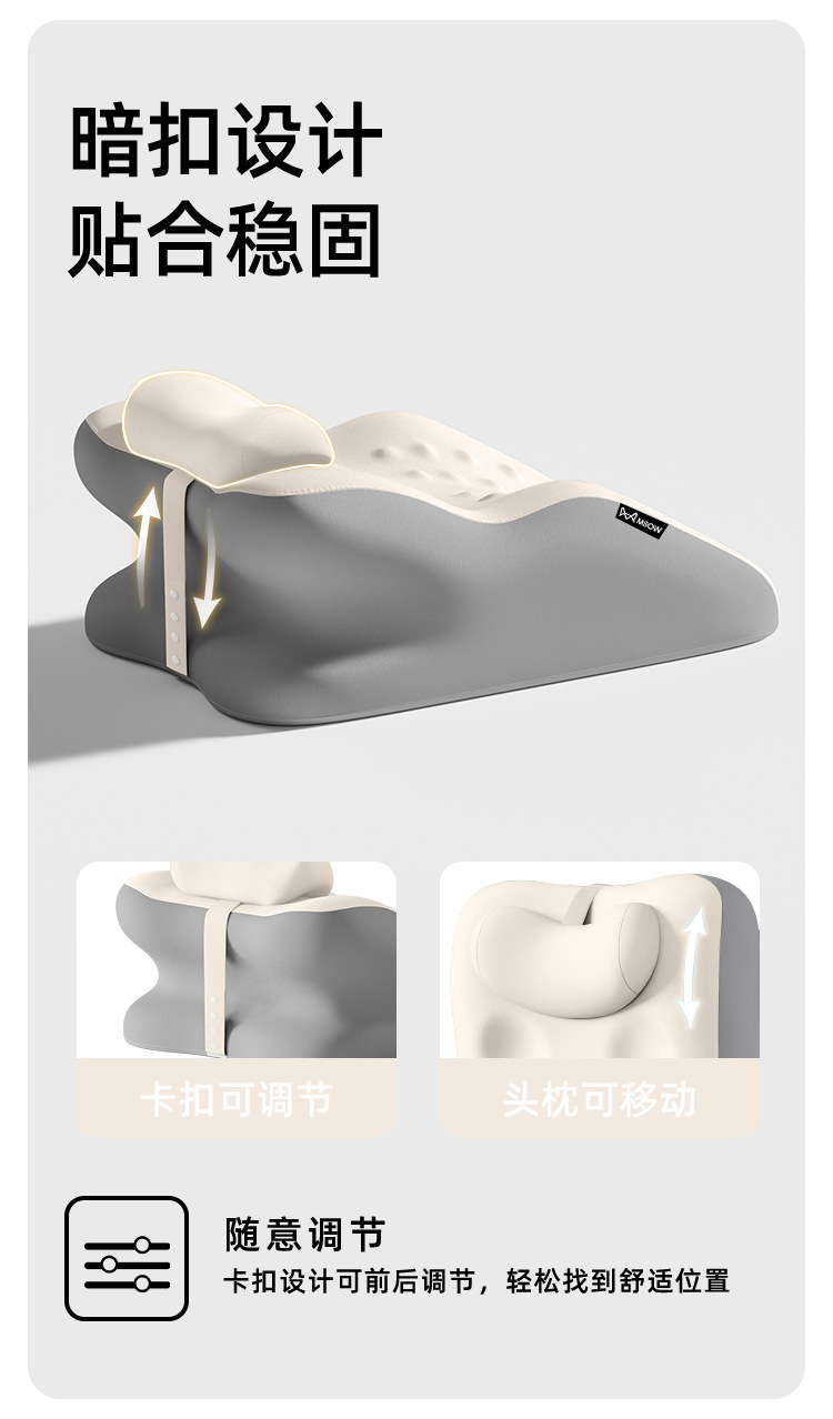 Suitable for Cats to Sleep on the Bed, Pillow for Lying on the Bed, Multifunctional Prone Sleeping Pillow for Sleeping and Reading