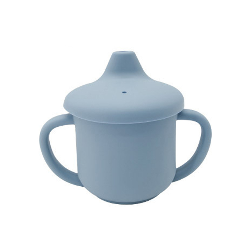 젖꼭지 컵 128g: 회색 파란색