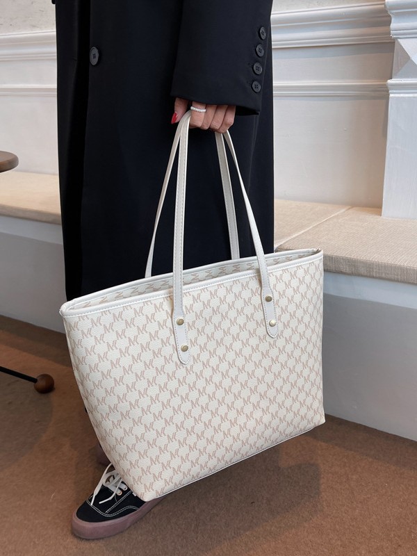 Bolsos de textura avanzada, bolsas de hombro con letras impresas transfronterizas, nichos, bolsas de mano retrógradas para viajar