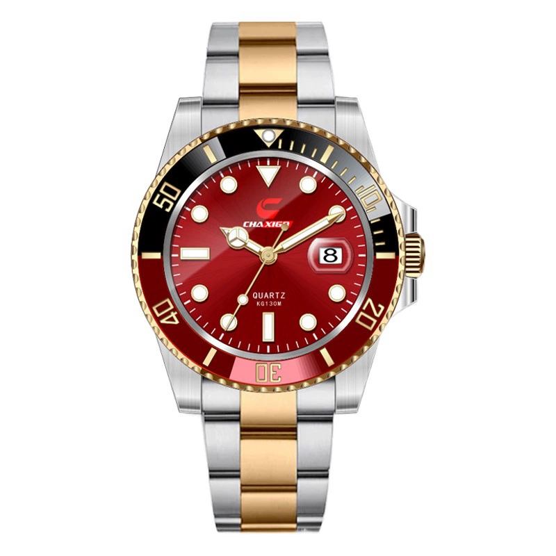 Швейцарский бренд CHAXIGO Мужские часы зеленый водонепроницаемый призрак водонепроницаемый дикий сплав кварцевые часы