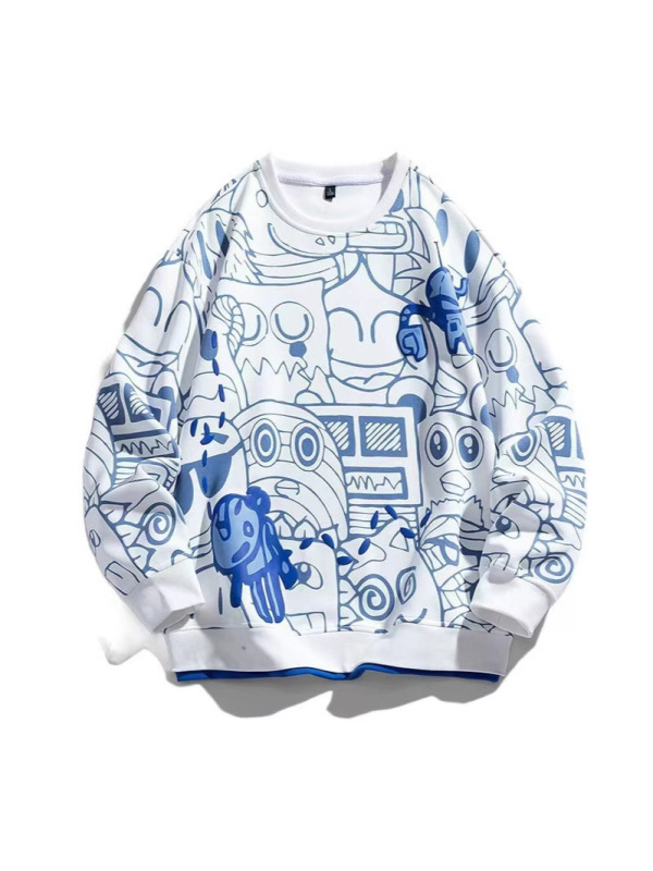 ユーススウェットシャツメンズ3D春秋スタイルボーイズハンサム長袖Tシャツ大きい子供メンズラウンドネックシャンウェイ快適で多用途|undefined