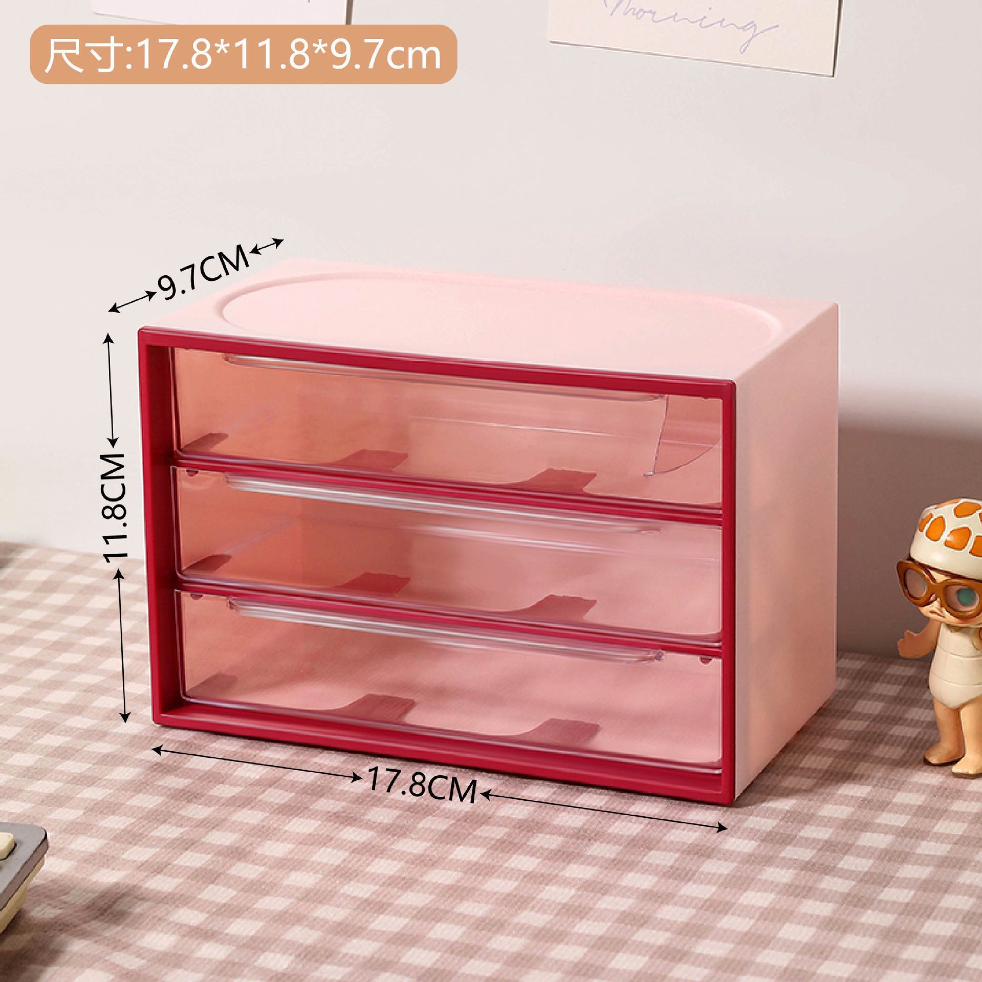 Escritorio color caramelo macaron caja de almacenamiento cuadrado libre combinación de bloques de construcción caja de almacenamiento de cosméticos caja de almacenamiento de joyas