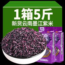5斤雲南墨江紫米當季新米正宗老品種非血糯米黑米特產批發500g/袋