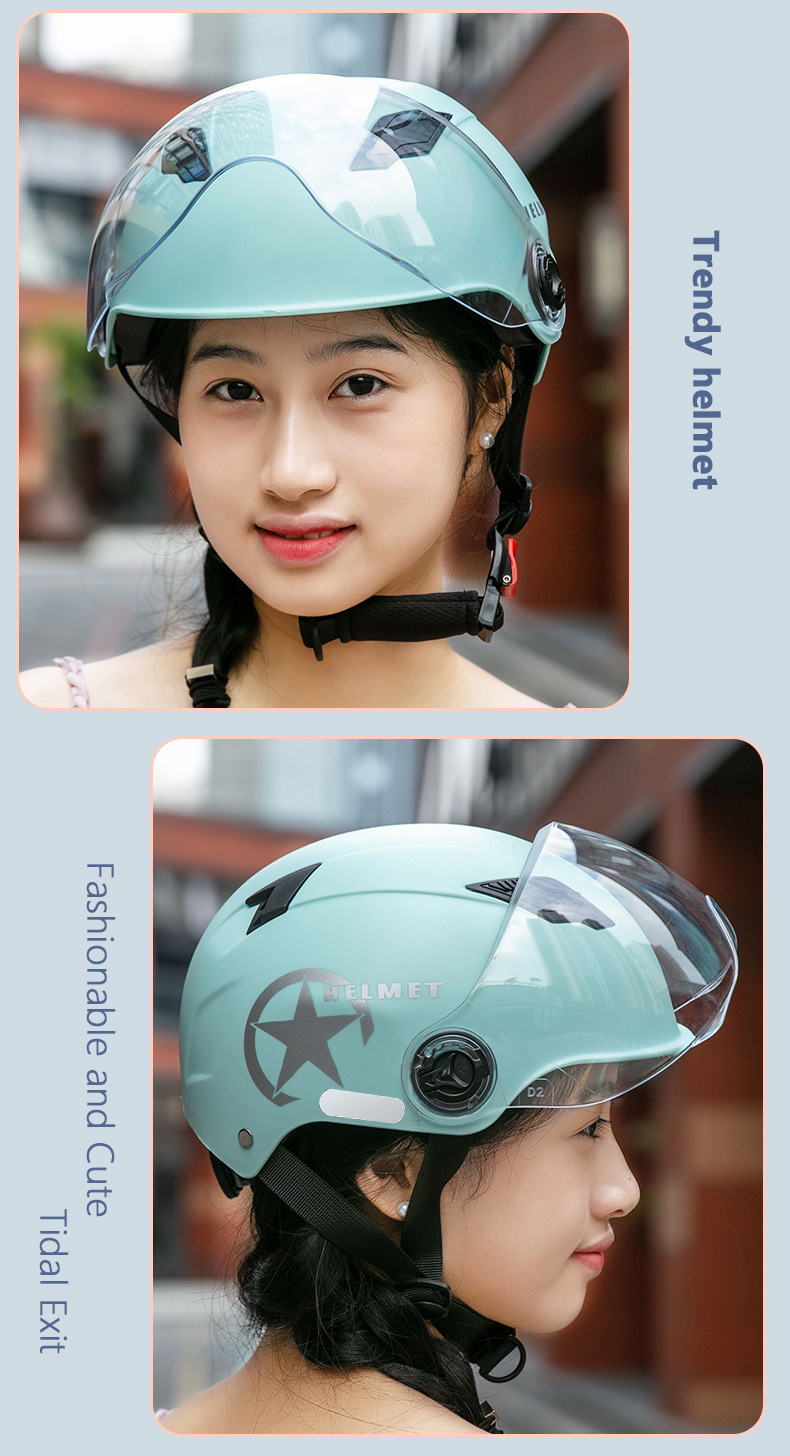 3C Certified Electric Vehicle Helmet, Motorcycle Safety Helmet, Cycling Half Helmet, Protective Commuter Helmet, Anti-Uv