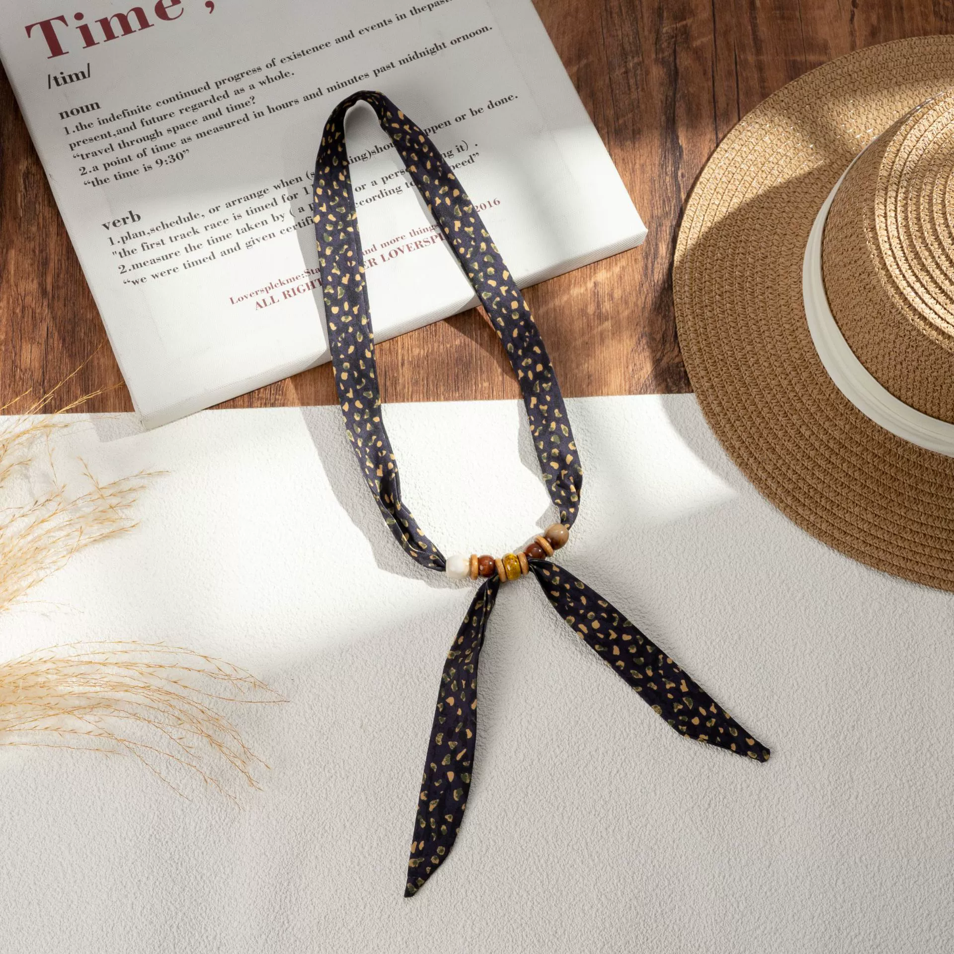 Silk Scarf Hairband (Suhang) long streamer 89×3.8 cm, lightweight gift box option