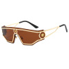 Metal sunglasses, fashionable human head, glasses suitable for men and women, new collection, European style