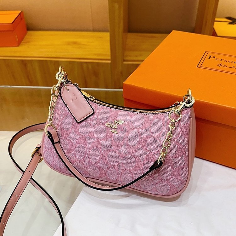 bags2025跨境包包女包C家腋下包新款时尚印花蔻家单肩斜跨女包|undefined