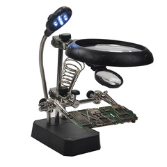 TE800 magnifying glass LED light auxiliary clip USB rechargeable battery soldering iron welding repair manufacturer wholesale