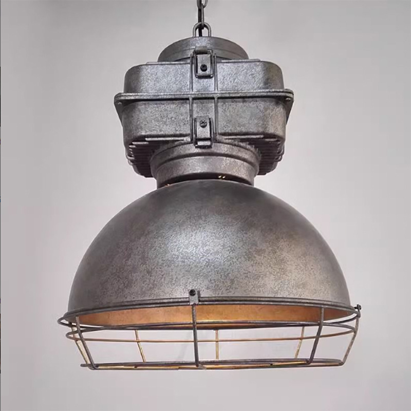 American LOFT Industrial style design mining lamp old iron retro personalized Creative Studio restaurant punk chandelier
