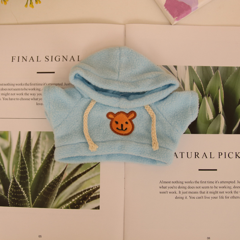 Suéter de muñeca de peluche oso de peluche con dientes perdidos ropa de muñeca máquina de agarre para mascotas accesorios de muñeca suéter camiseta al por mayor