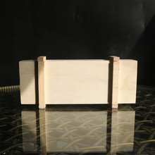 厂家直销复古肉肉植物木花盆 办公室木质收纳盆多肉木盒批发