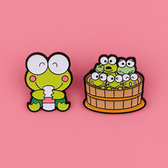 新款青蛙動物胸針徽章服裝背包飾品配飾別針合金胸章跨境外貿熱銷