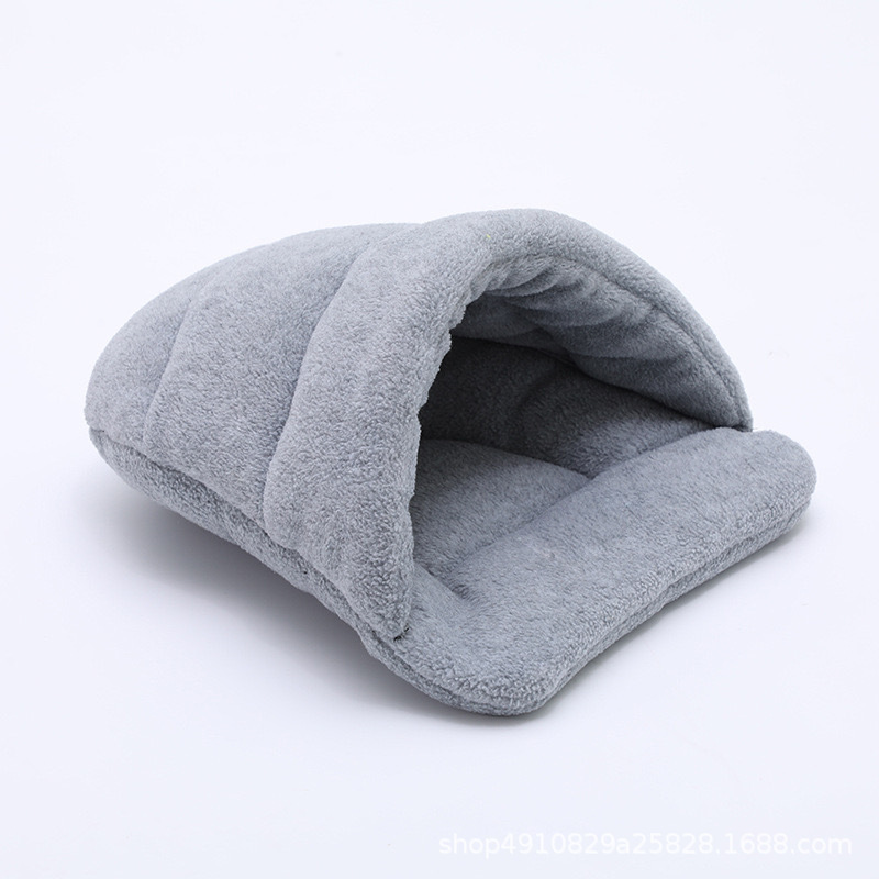 Dog Kennel Semi-Enclosed Winter Warm Sleeping Bag Four-Season Cat House Thickeneded Small and Medium-Sized Universal Pet Slippers Cat Supplies