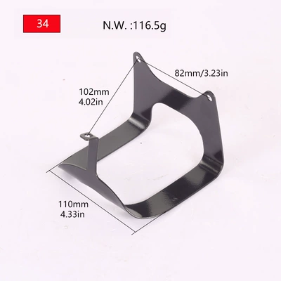 Two-Stroke Lawn Mower, Grass Trimmer, Side-Mounted Brush Cutter, Protective Frame 34 Bracket, Support Bracket (Otbiçən başlıqları) - 34-bracket